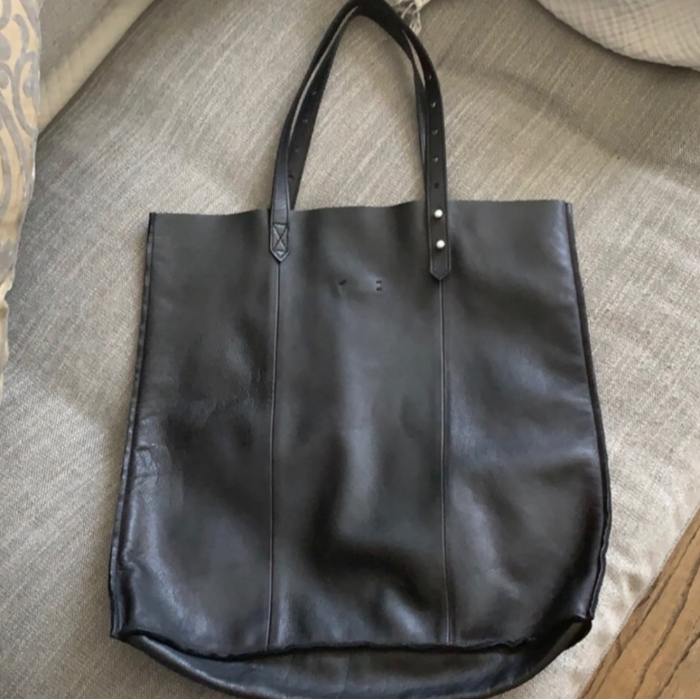 SOLD SOLD Madewell McCarren black leather tote bag - Picture 3 of 8